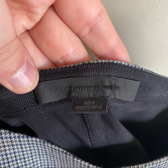 Alexander Wang Houndstooth Plaid Fitted Mini Dress - Picture 4 of 5